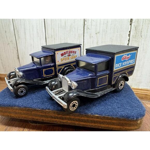 Matchbox Other - Kellogg’s Rice Krispies And Matchbox (2) Model A Ford Delivery Trucks 1979